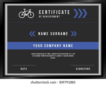 Vector Certificate Template with Premium Minimal Design