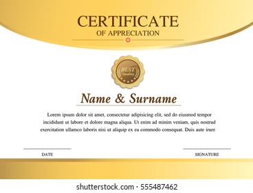 vector certificate template,  warranty