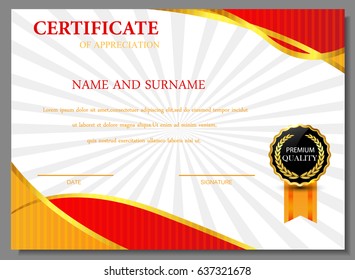 Vector certificate template.Elegant diploma design.