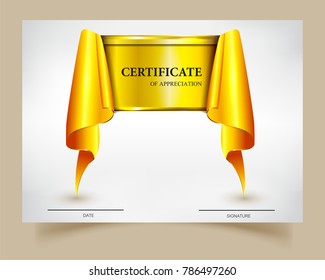 Vector certificate template.Modern certificate design.