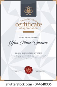 vector certificate template.vector certificate template. Luxury and elegance.