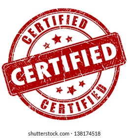 Vector Certified Stamp