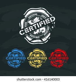 Vector certified stamp