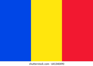 Vector Chad flag, Chad flag illustration, Chad flag picture, Chad flag image