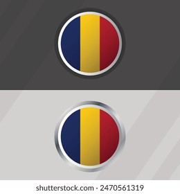 Vector Chad Round Flag Template