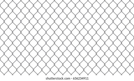 Vector Chain link fence. Seamless pattern.