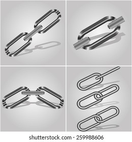 vector chain links set