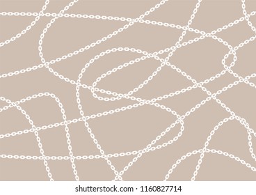 vector chain on a brown background