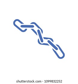 vector chain symbol - connection icon, internet security object