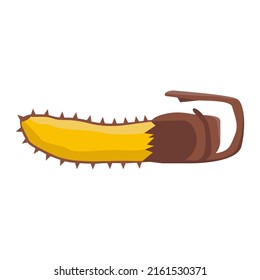 Vector chainsaw. Banana. Banana saw. Vector
