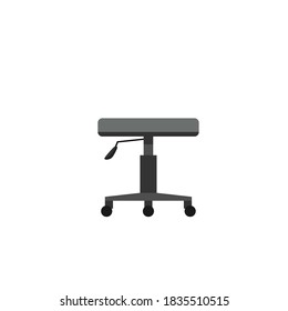 Vector chair comfortable furniture apartment interior illustration isolated on white background