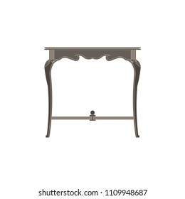 Vector chair flat icon isolated. Furniture interior design style illustration. Black business home element