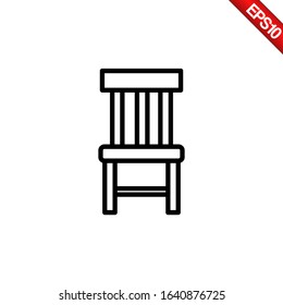 Vector Of Chair Icon, Outline Style, Pixel Perfect, Good use for ui/ux, web and apps
