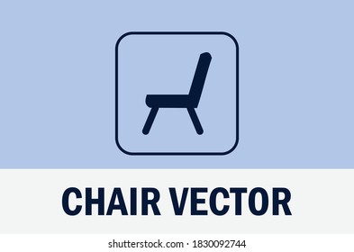 Vector of chair isolated on light background. For designer.