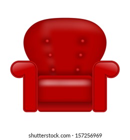 Vector chair on white background