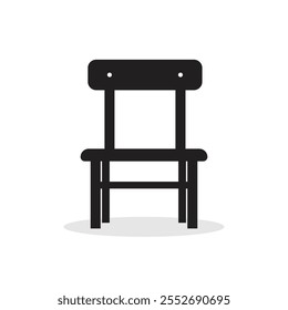 Vector Chair Silhouette Icon Symbol