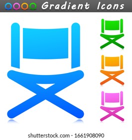 Diseño de icono de símbolo de la silla del vector