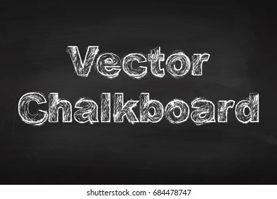 Vector chalk board. Back to school. Training. Texture. Realistic. For your design.