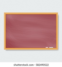 Vector Chalk Board. Vector illustration.