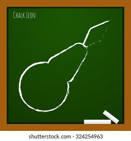 Vector chalk drawn doodle tailor needle threader icon on school board 