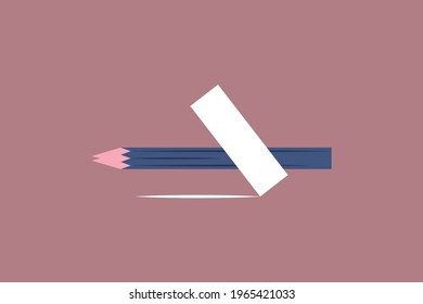 Vector chalk instead of pencil in matte style