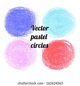 Vector chalk (pastel) stains.