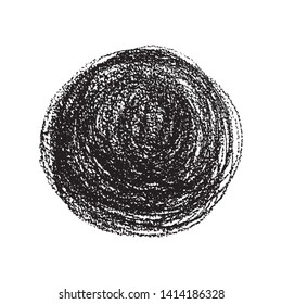 Vector chalk scribble texture. Hand drawn blot is isolated on white background. Vector illustration can be used for sale, banner, card, poster, invitation, brochure, flyer, logo. EPS10