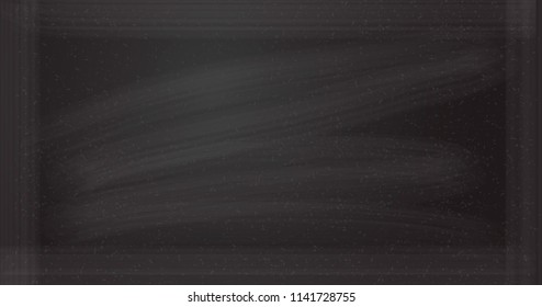 Vector chalkboard background. Blackbord tempate for chalk drowing.