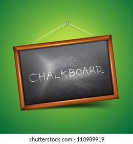 A vector chalkboard. Vector illustration