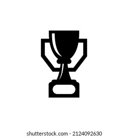 Vector champion cup icon. Two-tone version on black and white background. black and white vector champion trophy winner