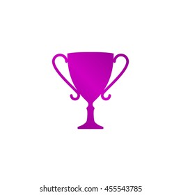 Vector champions cup icon. Flat design style eps 10