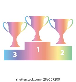 vector champions cup icons 