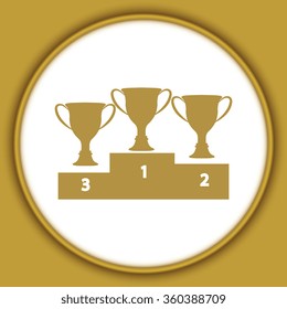 vector champions cup icons 