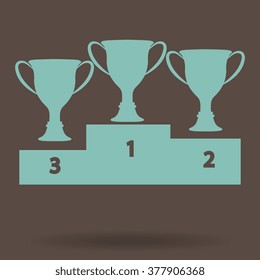 vector champions cup icons 