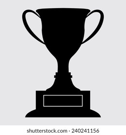 vector champions cup icons on a grey background