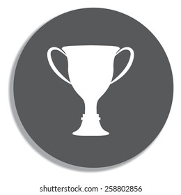 vector champions cup vector icons on a grey background