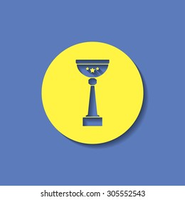 Vector Champions Cup symbol with stars