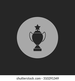 Vector Champions Cup symbol with stars