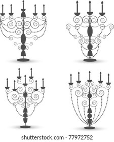 vector chandelier black collection