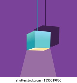 vector chandelier icon
