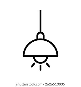 Vector chandelier icon with trendy design. home light icon
