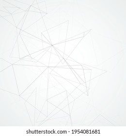 Vector chaotic connect black lines. Modern background