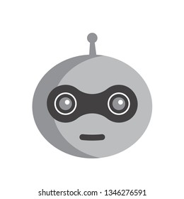 Vector character cartoon bot icon chatbot robot