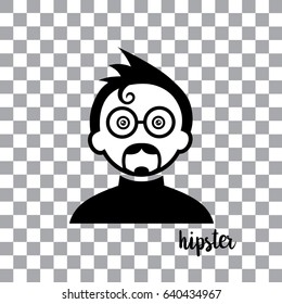 vector character cartoon hipster style 