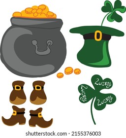 Vector character commentary on the feast of St. Patrick