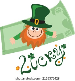 Vector character commentary on the feast of St. Patrick