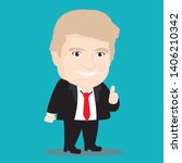 Vector Character Design of Donald Trump 