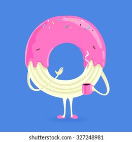 Vector Character Donut