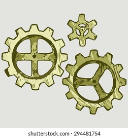 Vector character of the engine. A set of mechanical gears