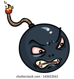 vector character - the evil bomb